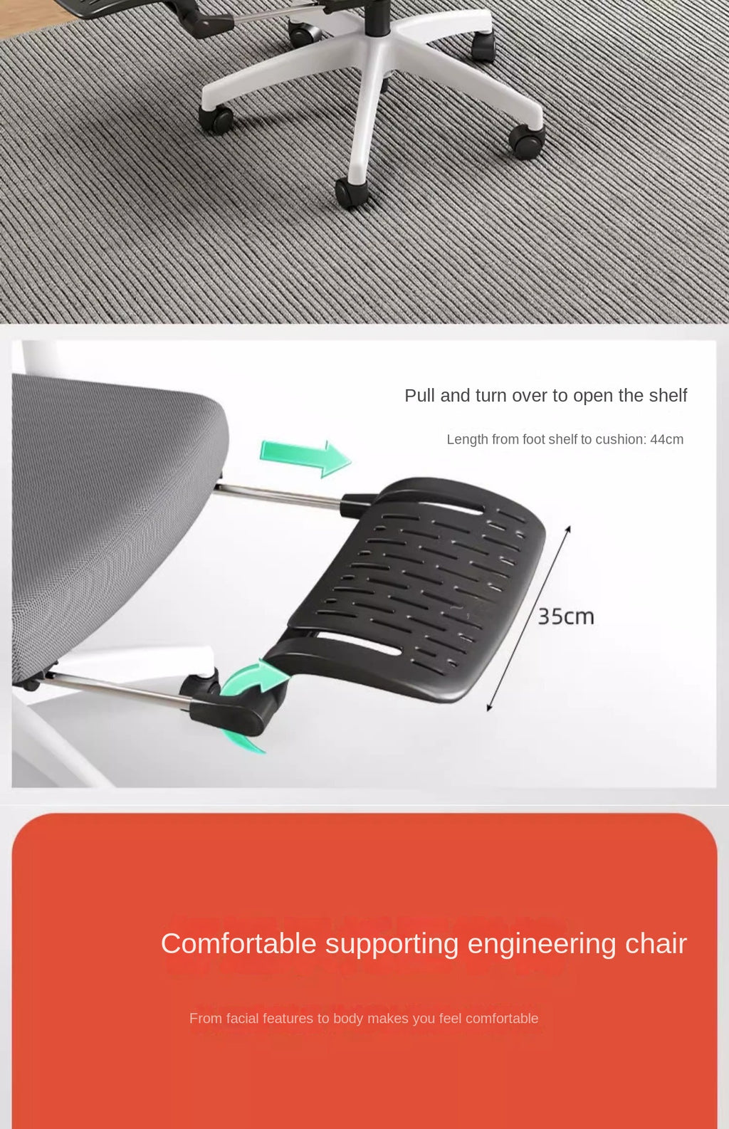 UVR Gaming Computer Chair Sitting Comfort Reclining Boss Chair Breathable Mesh Staff Chair Ergonomic Design Office Chair