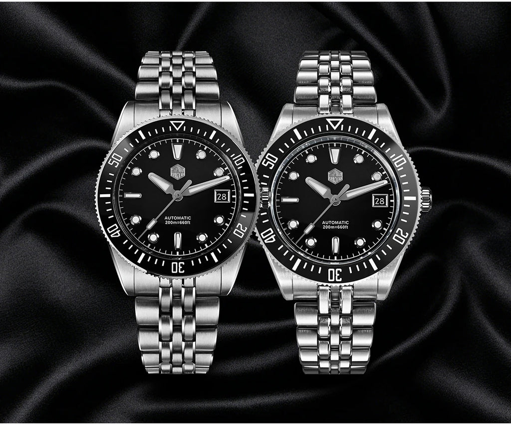 San Martin 37.5mm 40mm Classic Simple Dial Men Diver Watch Miyota 9015 Luxury Automatic Mechanical Watch Waterproof 200m SN0148