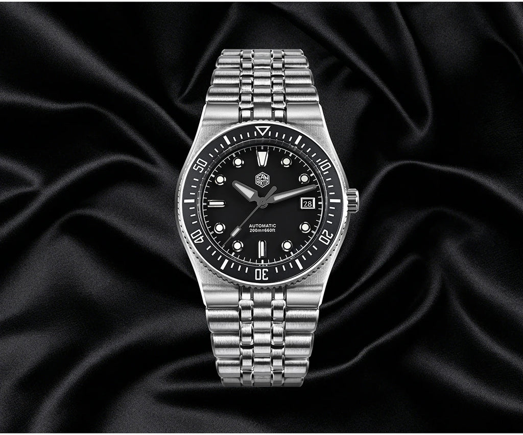 San Martin 37.5mm 40mm Classic Simple Dial Men Diver Watch Miyota 9015 Luxury Automatic Mechanical Watch Waterproof 200m SN0148
