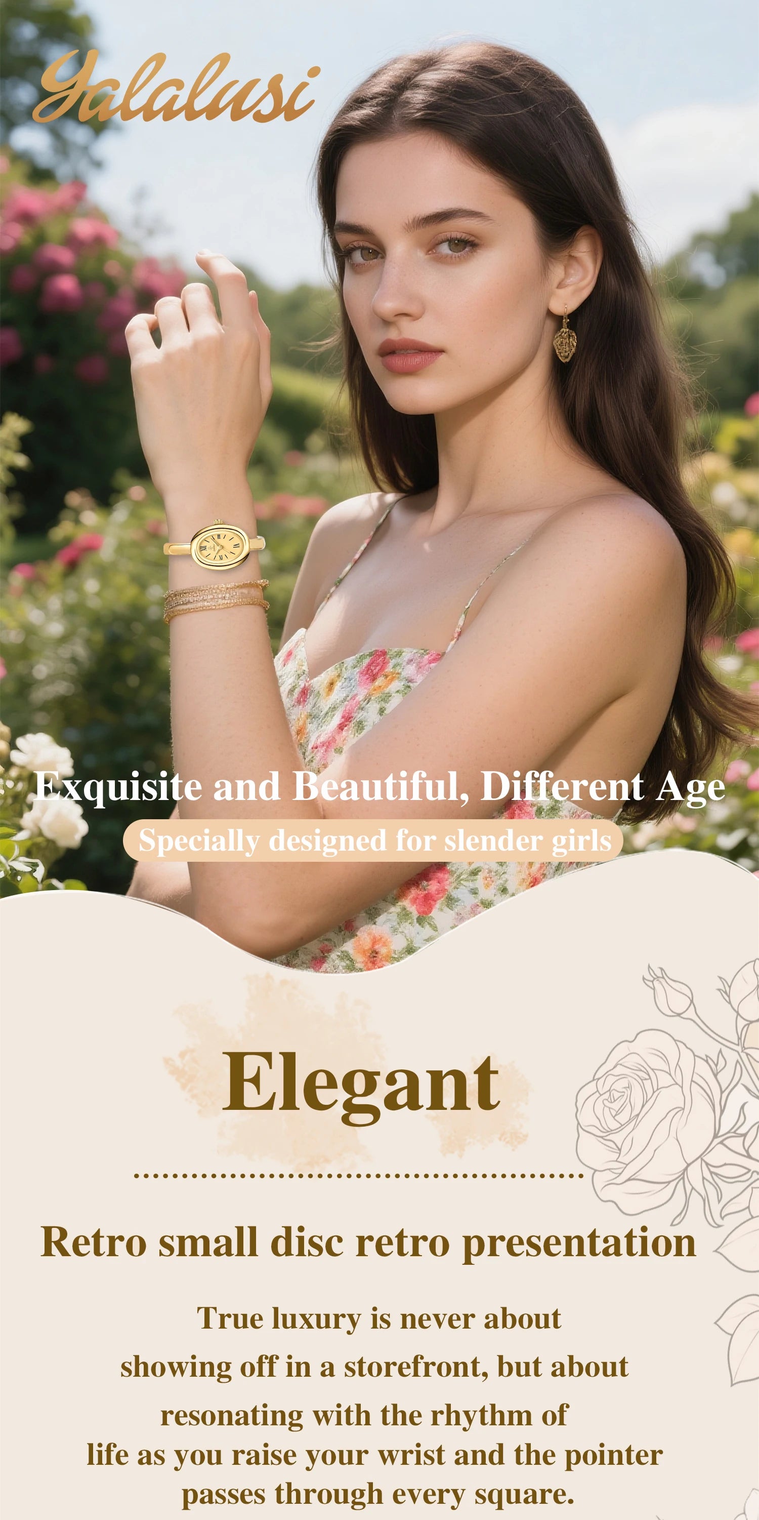 YaLaLuSi Brand Luxury Quartz Water-Resistant Wristwatch with Minimalist Design, Comes with Gift Box—Perfect Gift for Women Reloj