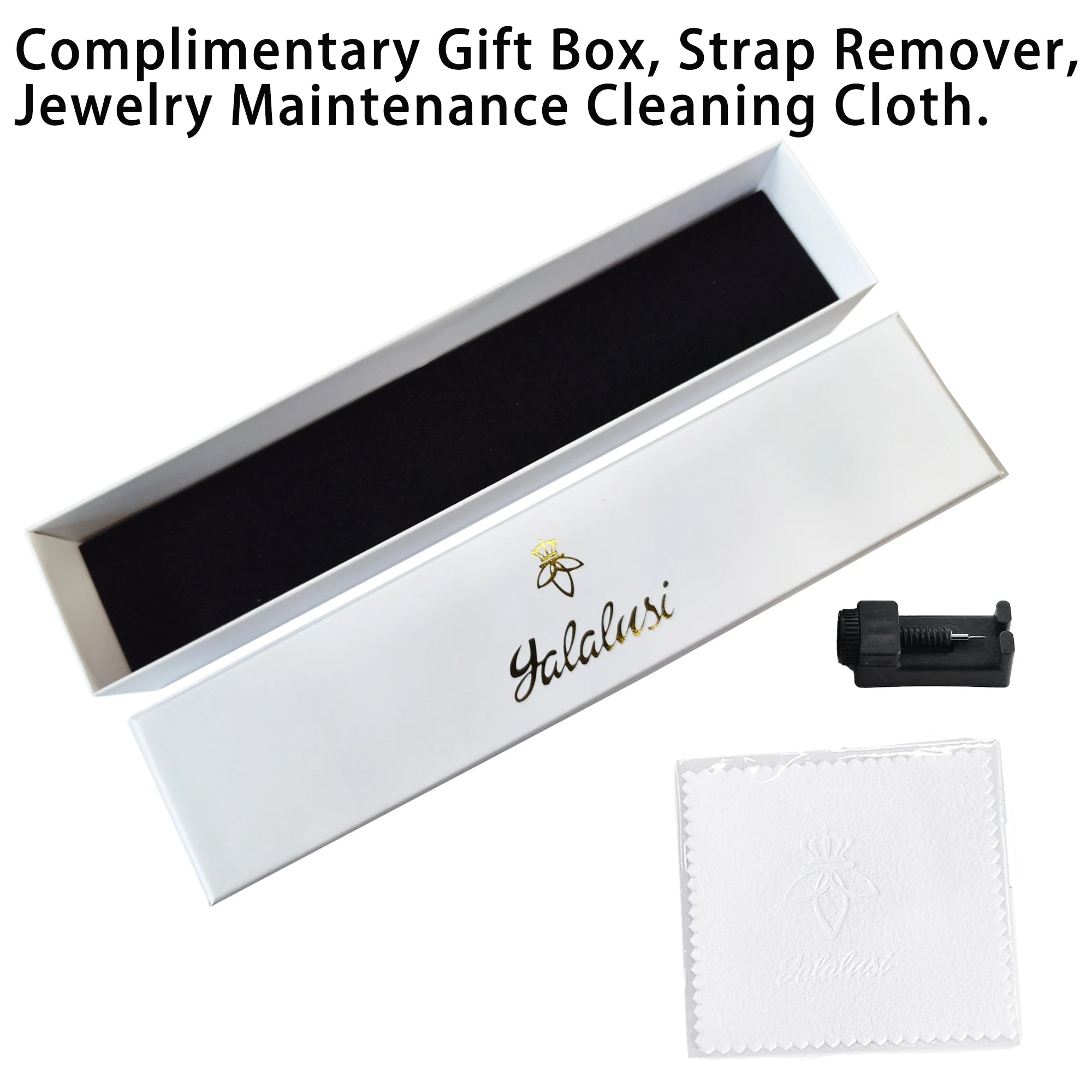 YaLaLuSi Women's Quartz Water-Resistant Bracelet Watch: A Luxurious Diamond-Set Gift reloj mujer watch for ladies