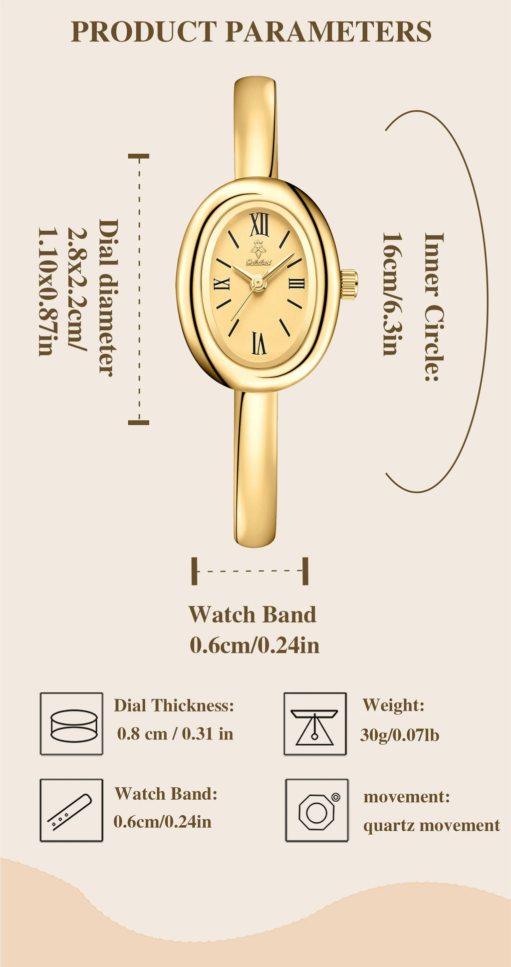 YaLaLuSi Brand Luxury Quartz Water-Resistant Wristwatch with Minimalist Design, Comes with Gift Box—Perfect Gift for Women Reloj