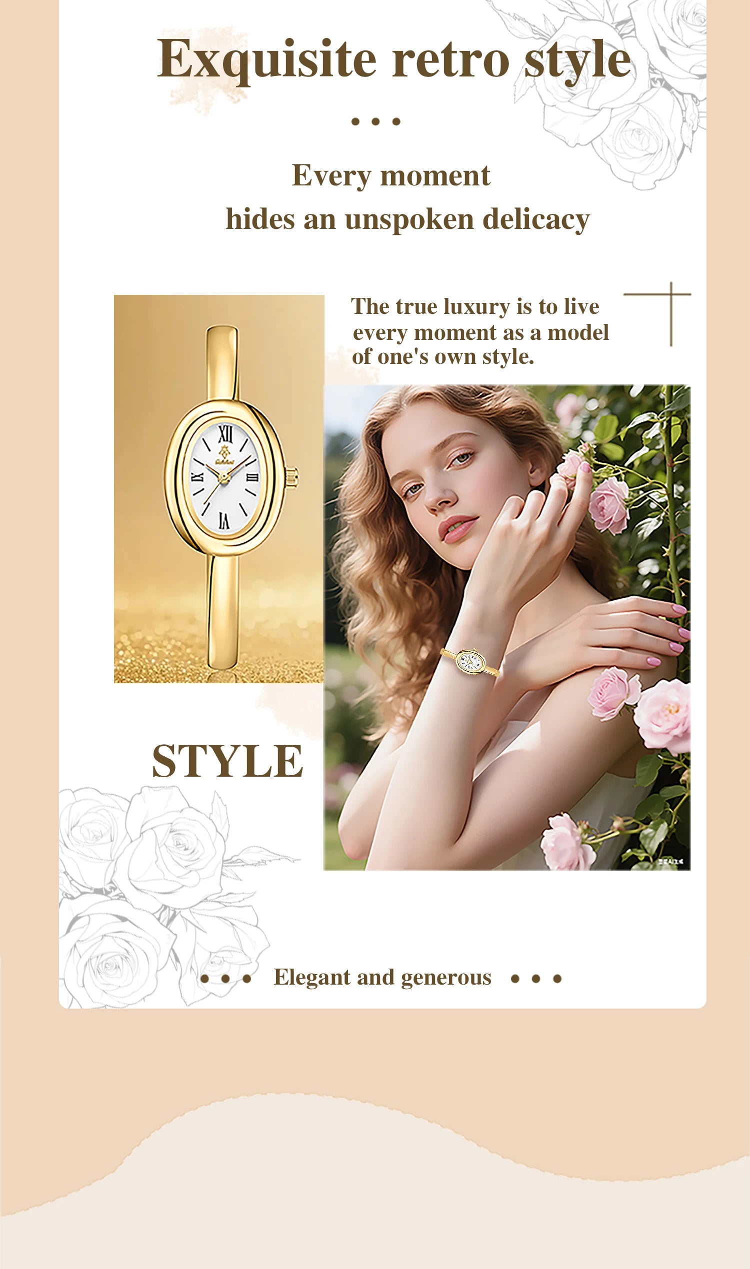 YaLaLuSi Brand Luxury Quartz Water-Resistant Wristwatch with Minimalist Design, Comes with Gift Box—Perfect Gift for Women Reloj