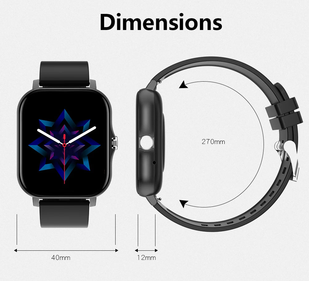 2025 Men Smart Watch Fitness Clock Sports Heart Monitor Smartwatch Bluetooth Call Music Playback 1.83'' Wrist Watches for Women