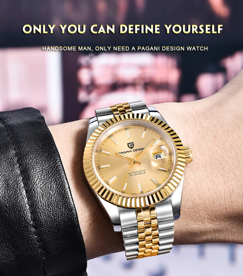 2026 PAGANI DESIGN New Men Mechanical Watches Luxurious Business Automatic Watch 100M Waterproof Stainless Steel Watch for Men