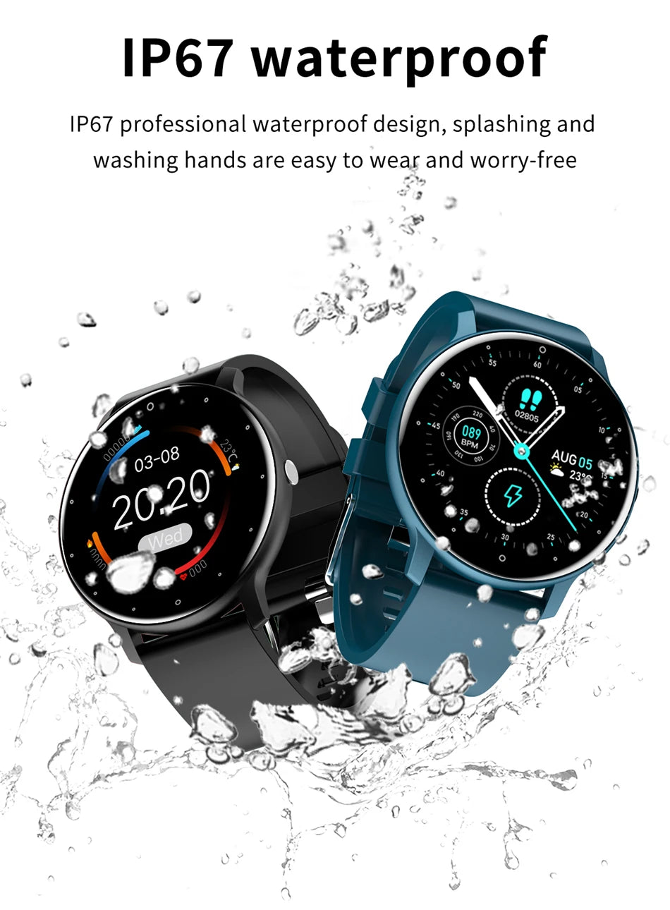 2025 Smartwatch Full Touch Screen Watches Sport Fitness Tracker IP68 Waterproof BT Call Smart Watch for Man Woman Android Phones