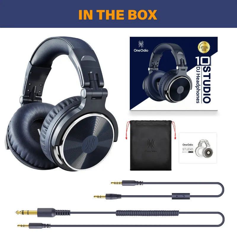 Oneodio Wired HiFi Headphones Professional Studio DJ Headphones With Mic Over Ear Hi-Res Headset Monitoring For AMP Guitar Phone