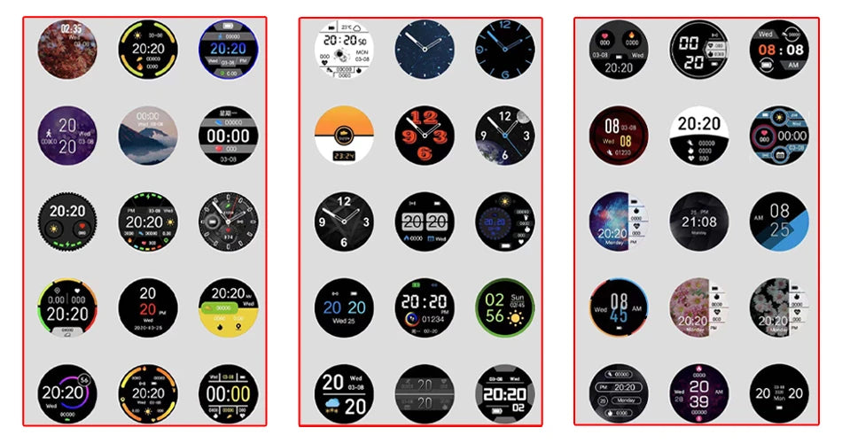 2025 Smartwatch Full Touch Screen Watches Sport Fitness Tracker IP68 Waterproof BT Call Smart Watch for Man Woman Android Phones