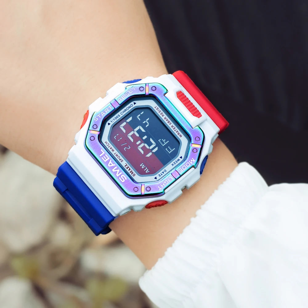 Relogio SMAEL Men Multifunctional Digital Sport Watch Count Down Male Army Military Clock LED WristWatches Fashion Male Relógios
