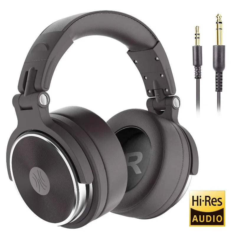 Oneodio Wired HiFi Headphones Professional Studio DJ Headphones With Mic Over Ear Hi-Res Headset Monitoring For AMP Guitar Phone