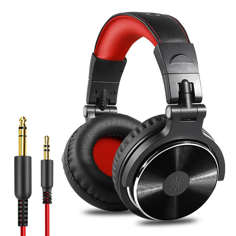 Oneodio Wired HiFi Headphones Professional Studio DJ Headphones With Mic Over Ear Hi-Res Headset Monitoring For AMP Guitar Phone