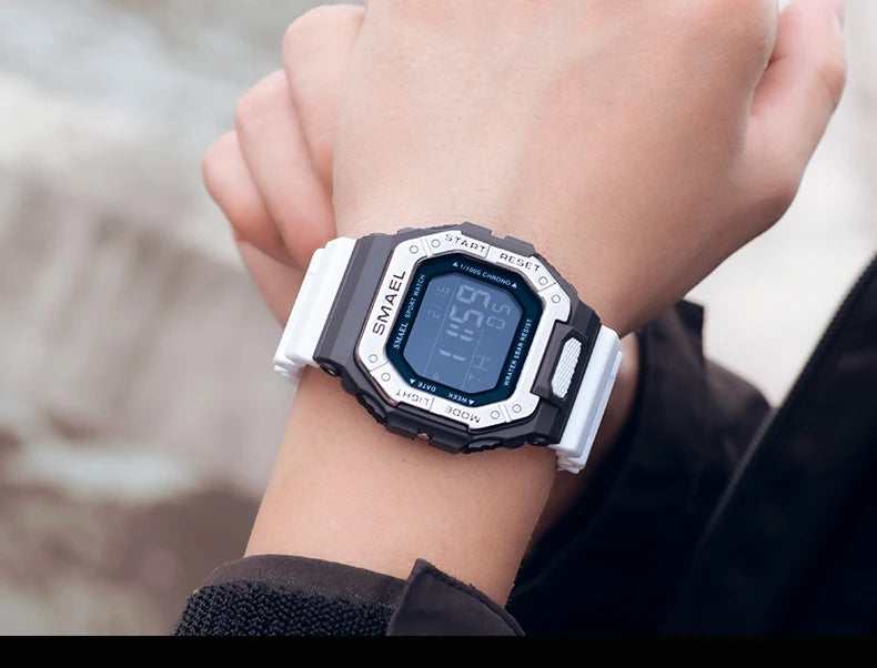 Relogio SMAEL Men Multifunctional Digital Sport Watch Count Down Male Army Military Clock LED WristWatches Fashion Male Relógios