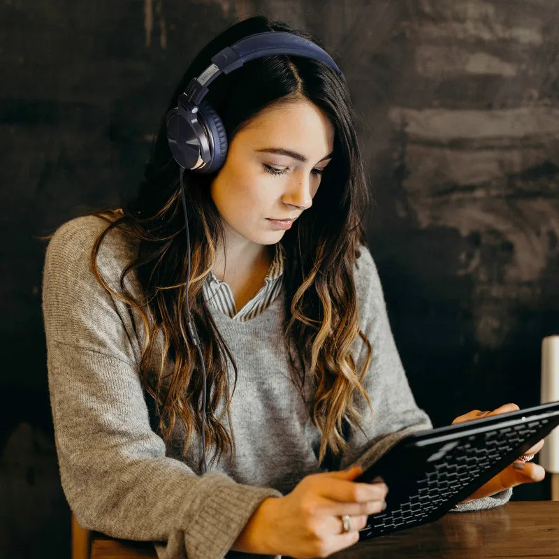 Oneodio Wired HiFi Headphones Professional Studio DJ Headphones With Mic Over Ear Hi-Res Headset Monitoring For AMP Guitar Phone