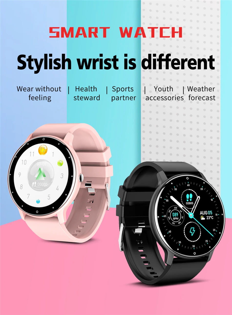 2025 Smartwatch Full Touch Screen Watches Sport Fitness Tracker IP68 Waterproof BT Call Smart Watch for Man Woman Android Phones