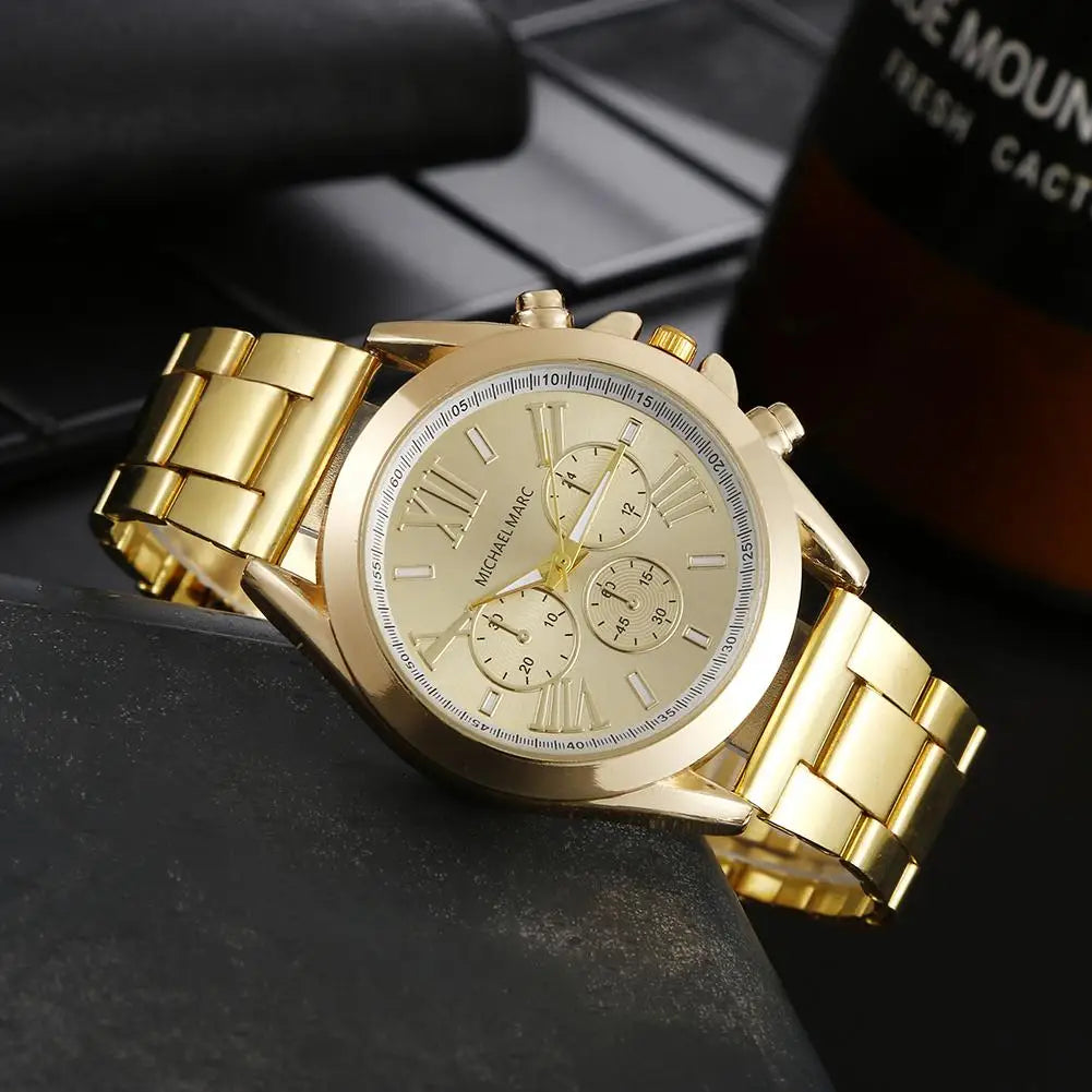 Gold Silver Stainless Steel Fashion Women Watches New Brand 2025 Luxury Ladies Wristwatches Rome Female Quartz Watch Gifts Clock