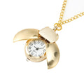 80s Antique Gold Cute Beetle Quartz Pocket Watch Mechanical Pendant Necklace Chain Clip Clock Watches H9
