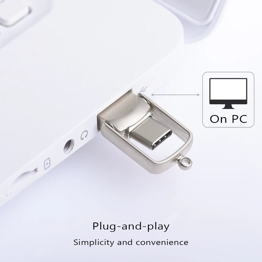 NEW Mini 64GB 128GB Type C Ultra Dual USB Flash Drive Memory Stick Thumb Pen Drive Creative Gifts for Business USB Flash Drives
