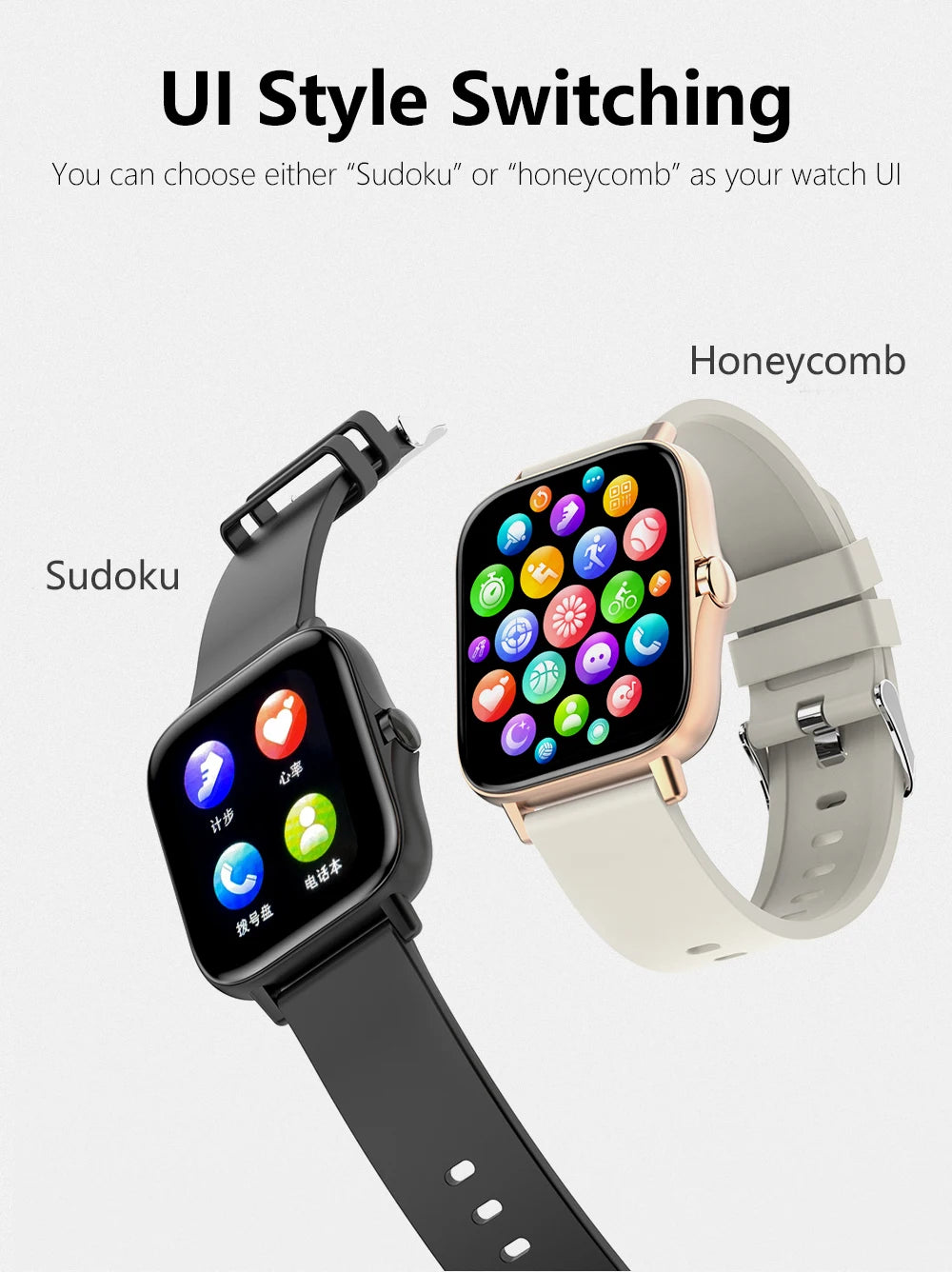 2025 Men Smart Watch Fitness Clock Sports Heart Monitor Smartwatch Bluetooth Call Music Playback 1.83'' Wrist Watches for Women