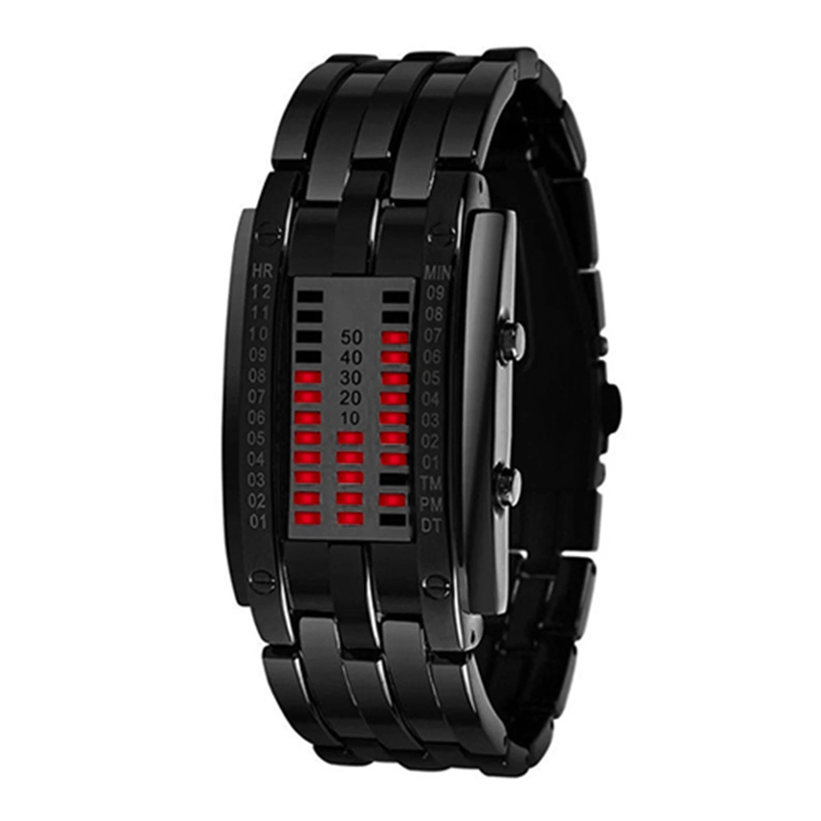 Fashion Couple Watch Men Women Luxury Watch Lovers Stainless Steel Clock LED Date Bracelet Watch Binary Wristwatch Sport Watches