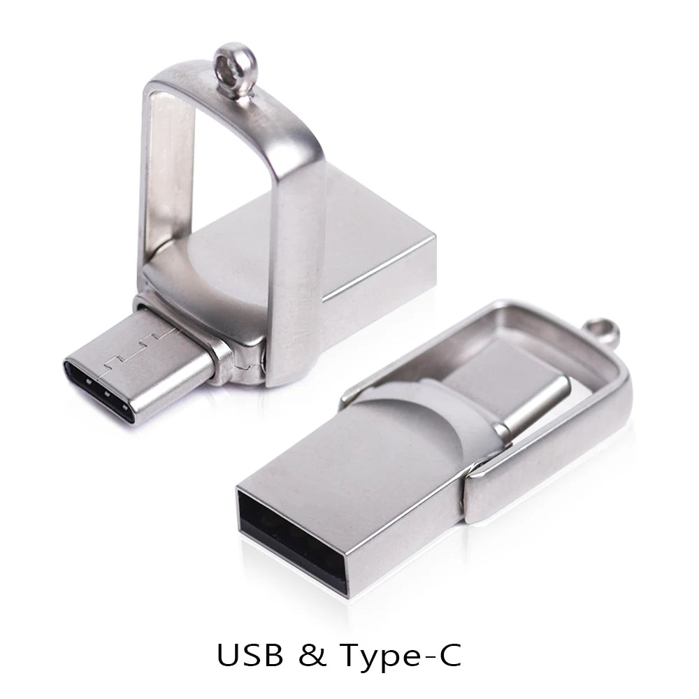 NEW Mini 64GB 128GB Type C Ultra Dual USB Flash Drive Memory Stick Thumb Pen Drive Creative Gifts for Business USB Flash Drives