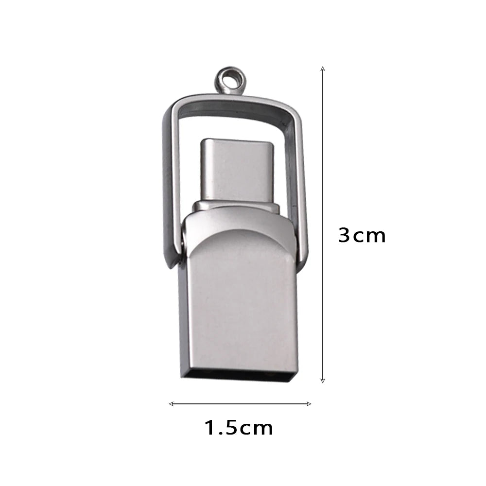 NEW Mini 64GB 128GB Type C Ultra Dual USB Flash Drive Memory Stick Thumb Pen Drive Creative Gifts for Business USB Flash Drives