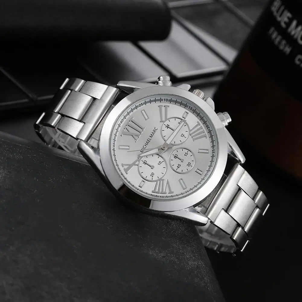 Gold Silver Stainless Steel Fashion Women Watches New Brand 2025 Luxury Ladies Wristwatches Rome Female Quartz Watch Gifts Clock