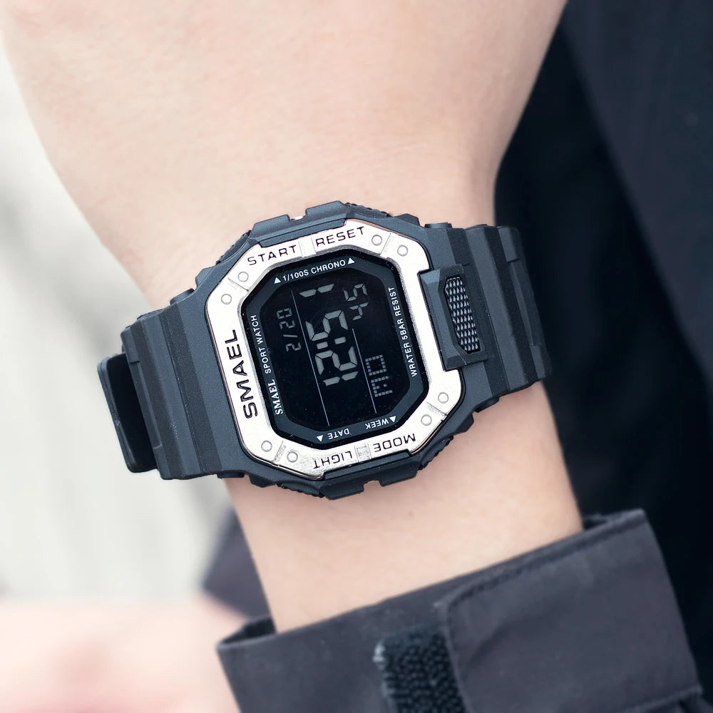 Relogio SMAEL Men Multifunctional Digital Sport Watch Count Down Male Army Military Clock LED WristWatches Fashion Male Relógios