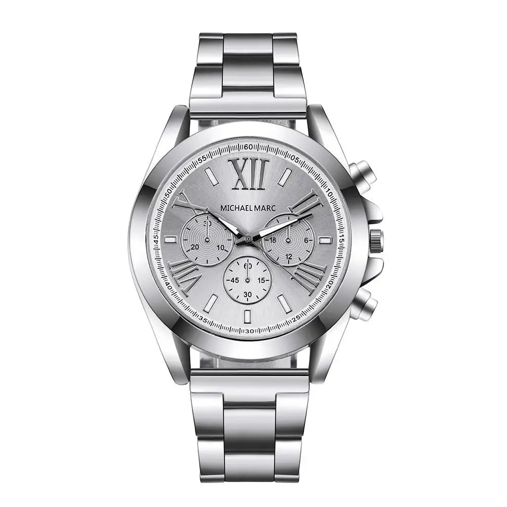 Gold Silver Stainless Steel Fashion Women Watches New Brand 2025 Luxury Ladies Wristwatches Rome Female Quartz Watch Gifts Clock