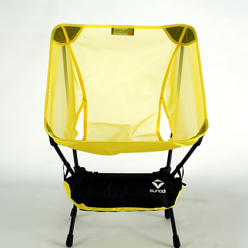 Portable Folding Moon Chair With Storage Bag Travel Beach Camping Picnic Fishing Seat For Backyard Garden Outdoor BBQ Hiking