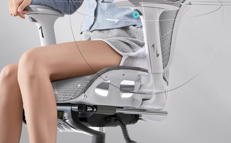 UVR Office Chair Ergonomic Design Armchair Recliner Chair Sedentary Comfort Breathable Mesh Staff Chair Game Athletics Chair