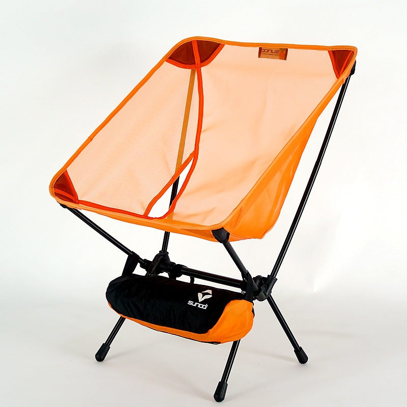 Portable Folding Moon Chair With Storage Bag Travel Beach Camping Picnic Fishing Seat For Backyard Garden Outdoor BBQ Hiking