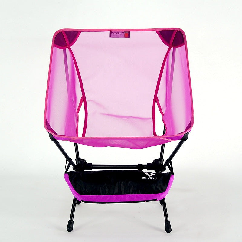 Portable Folding Moon Chair With Storage Bag Travel Beach Camping Picnic Fishing Seat For Backyard Garden Outdoor BBQ Hiking