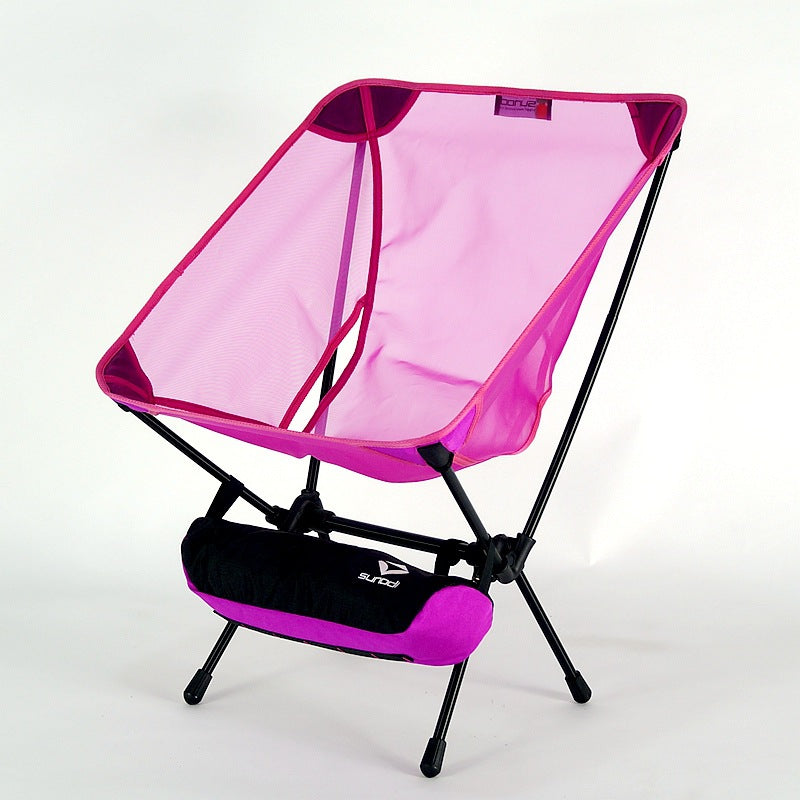 Portable Folding Moon Chair With Storage Bag Travel Beach Camping Picnic Fishing Seat For Backyard Garden Outdoor BBQ Hiking