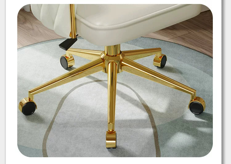 UVRLiving Room Chair Home Bedroom Girls Dresser Makeup Chair Computer Office Chair  Light Luxury Lift Swivel Backrest Chair