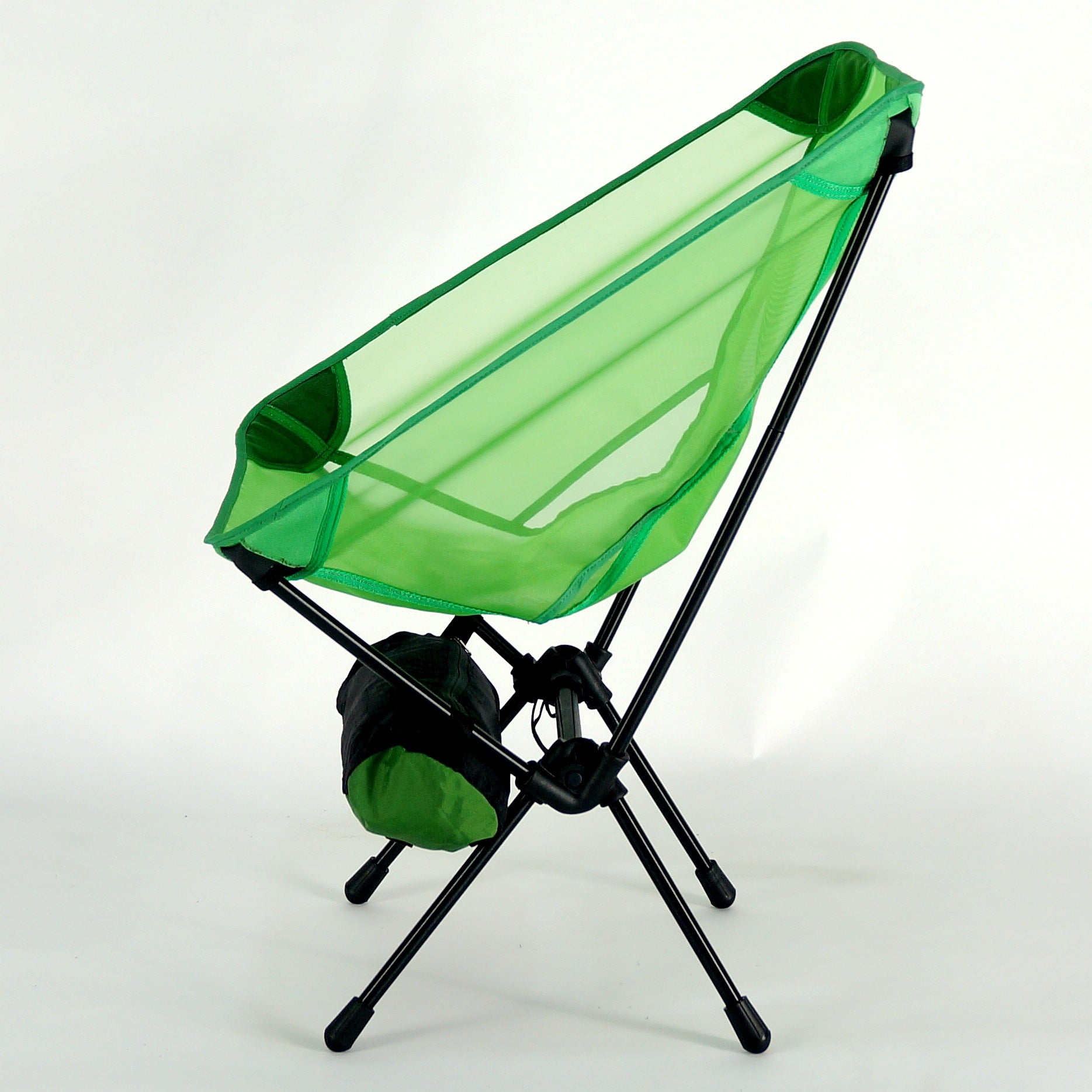 Portable Folding Moon Chair With Storage Bag Travel Beach Camping Picnic Fishing Seat For Backyard Garden Outdoor BBQ Hiking