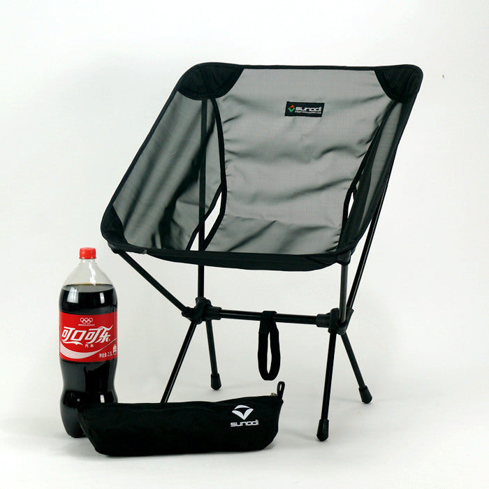 Portable Folding Moon Chair With Storage Bag Travel Beach Camping Picnic Fishing Seat For Backyard Garden Outdoor BBQ Hiking