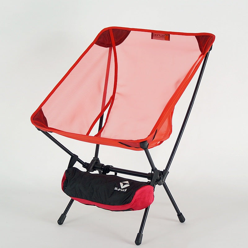 Portable Folding Moon Chair With Storage Bag Travel Beach Camping Picnic Fishing Seat For Backyard Garden Outdoor BBQ Hiking