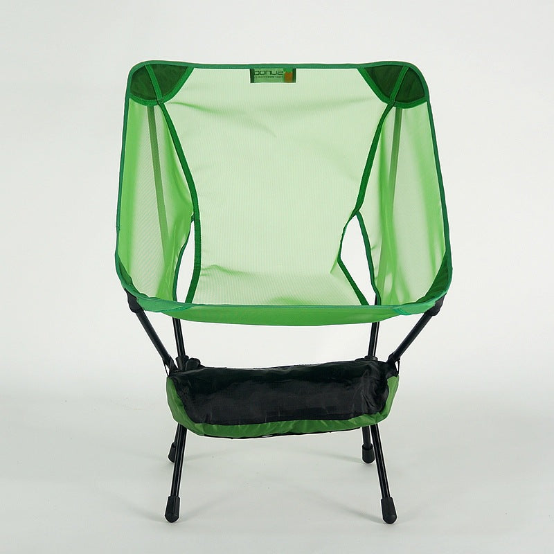Portable Folding Moon Chair With Storage Bag Travel Beach Camping Picnic Fishing Seat For Backyard Garden Outdoor BBQ Hiking
