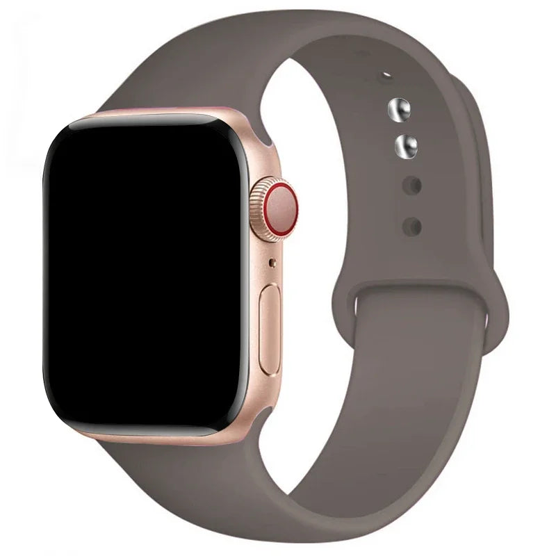 Sports Silicone Strap For Apple Watch Band Ultra 49mm 46mm 45mm 44mm 42mm 41mm 40mm Watchband for iWatch 11 10 9 8 7 6 5 4 SE