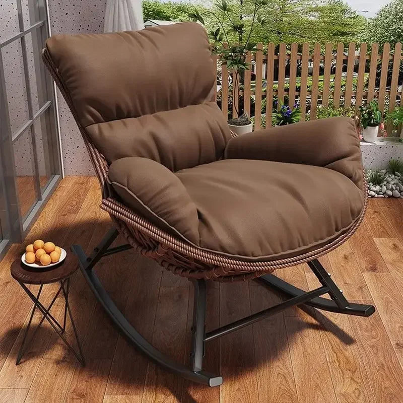 Swinging Lounge Chair,home Balcony,lounge Chair, Anti Vine Woven Lobster Chair, Single Living Room, Adult Outdoor,rocking Chairs