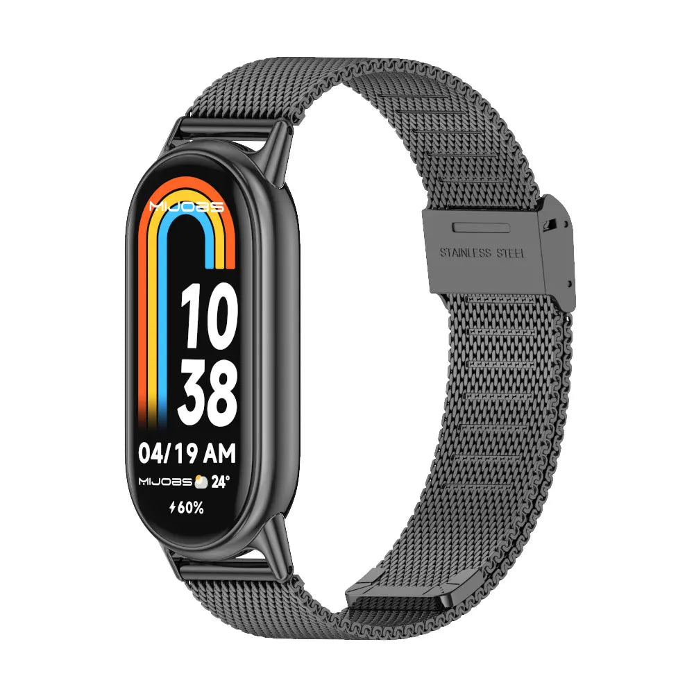 Strap for Mi Band 10 9 8 Wristband For Mi Band 9 Bracelet for Mi Band 10 Stainless Steel Watch Band for Mi Band 8 Metal Straps