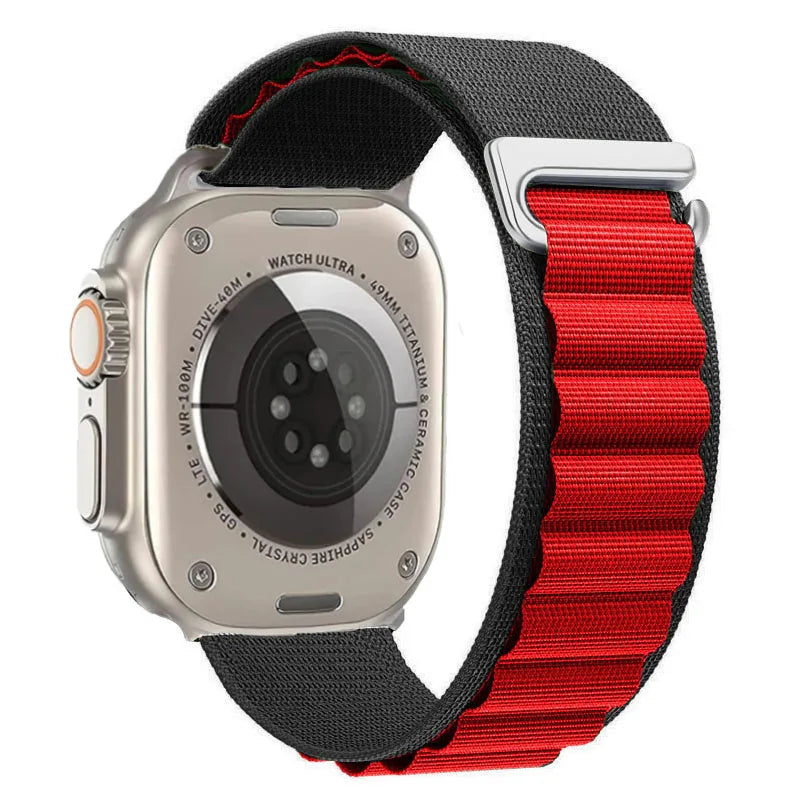 Alpine Loop Band for Apple Watch Ultra 49mm 11 10 9 8 7 46mm 42mm 45mm 41mm Nylon Wristband iWatch Series 6 5 4 SE 44 40mm Strap