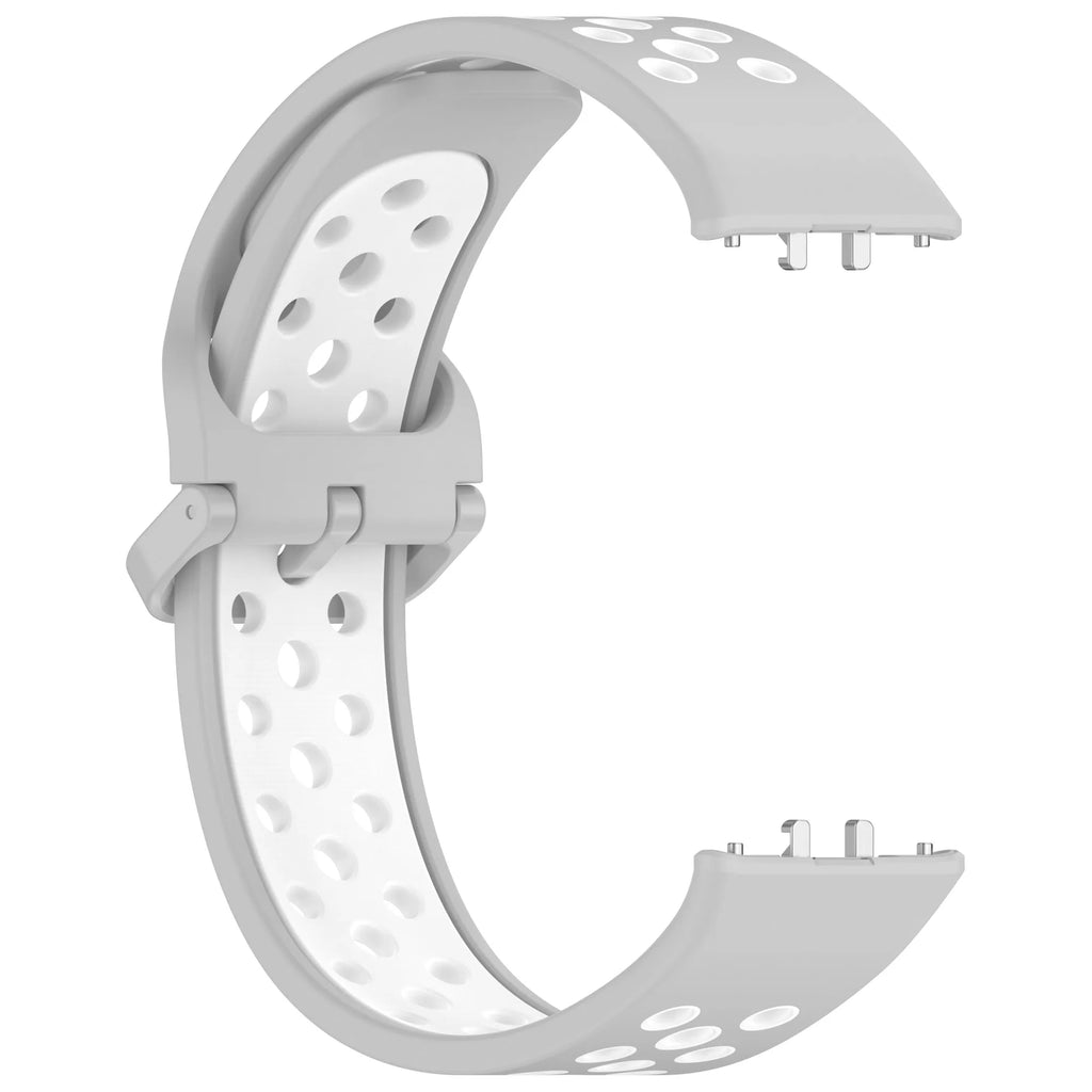 Silicone Strap For Samsung Galaxy Fit 3 Band Bracelet Two-tone Watchband Correa For Samsung Galaxy Fit 3 Replaceable Wristband