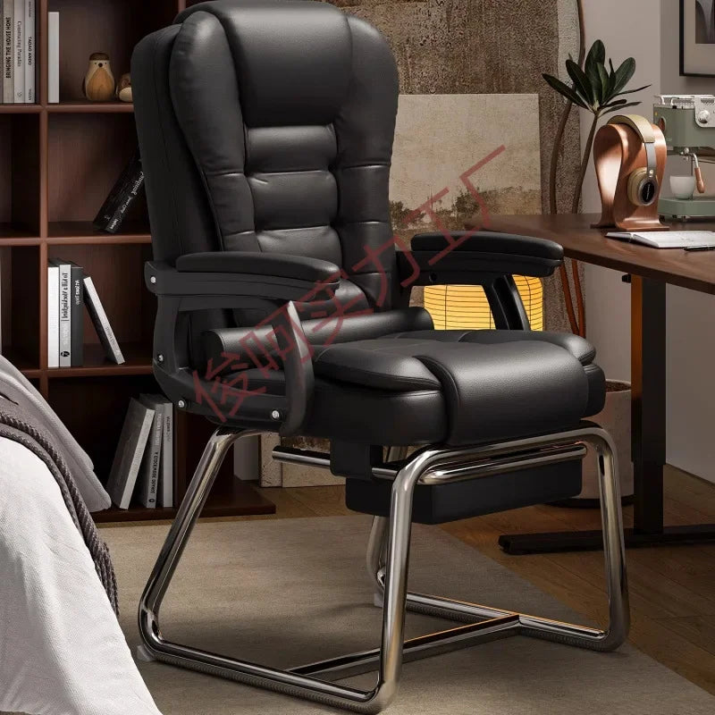 AOLIVIYA Computer Chair, Home Office Seat with Backrest, Reclining Comfortable Boss Chair for Conference Room Dormitory B638527