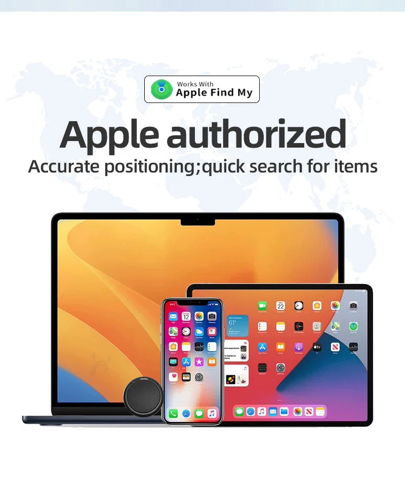 Smart iOS GPS Tracker Tag Suitable For Apple iOS Airtag Anti Loss Locator Car Key Bicycles Elderly People Pets Anti Loss Tracker