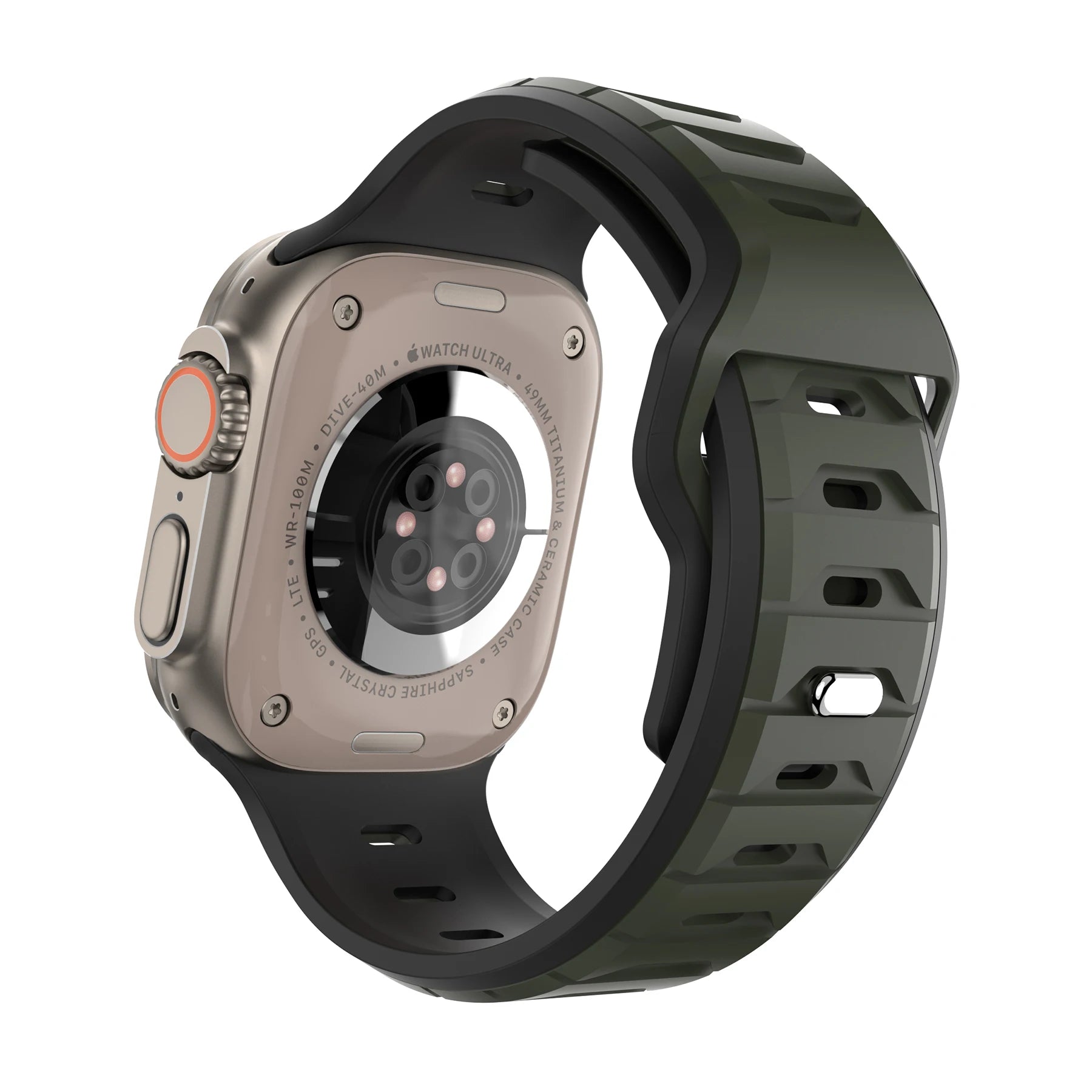 Sports Silicone Band for Apple Watch Strap 46mm 42mm 49mm 44mm 40 45mm Two-tone Watchband for iWatch 11 10 9 8 7 6 5 4 SE Ultra