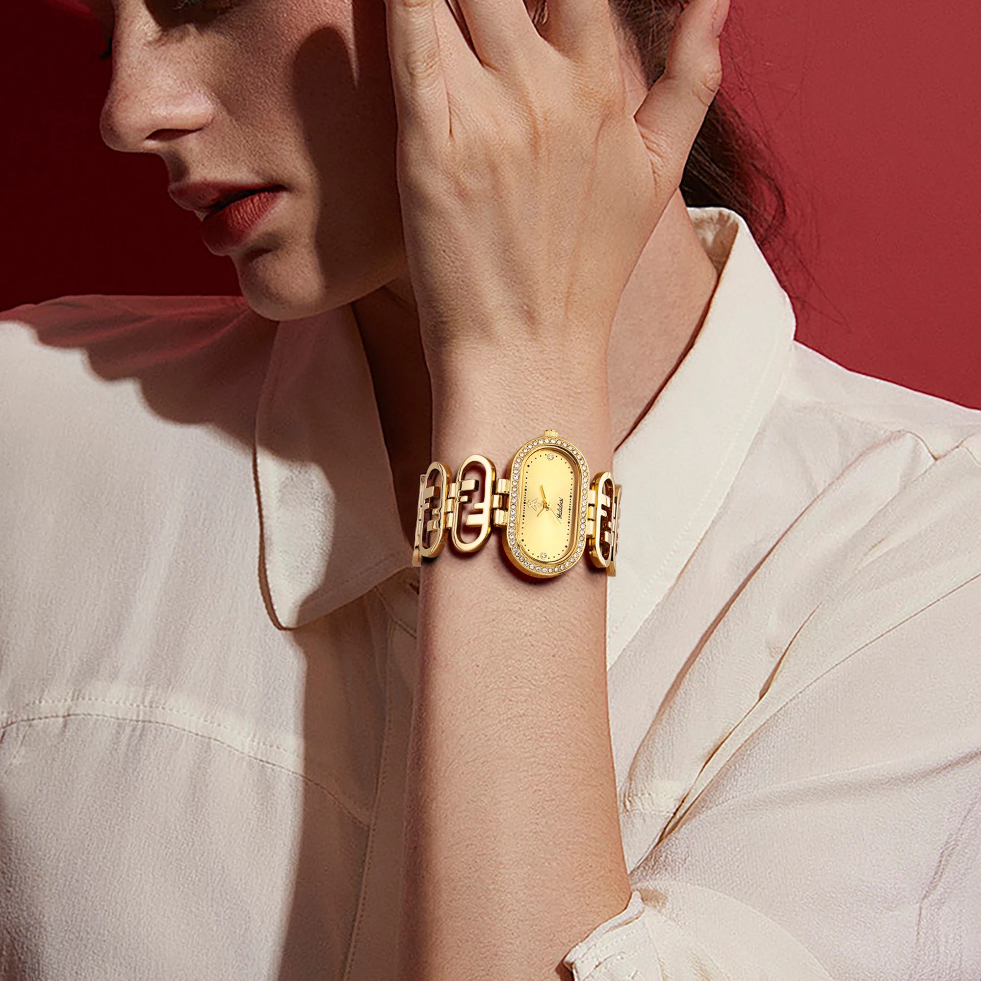YaLaLuSi Brand Women’s Quartz Water-Resistant Watch: A Luxurious and Elegant Bracelet-Style Timepiece and Gift reloj mujer