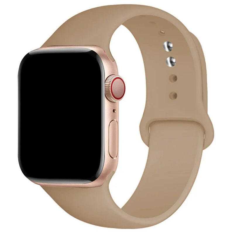 Sports Silicone Strap For Apple Watch Band Ultra 49mm 46mm 45mm 44mm 42mm 41mm 40mm Watchband for iWatch 11 10 9 8 7 6 5 4 SE