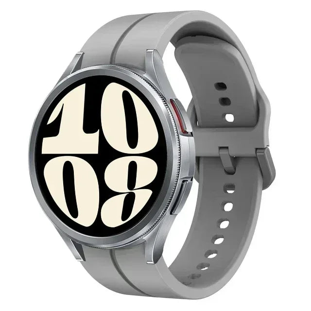 New Official Silicone Strap For Samsung Galaxy Watch 6 4 Classic 47mm 46mm 43/42mm Watchband Galaxy Watch 7 6 5 4 40mm 44mm Belt