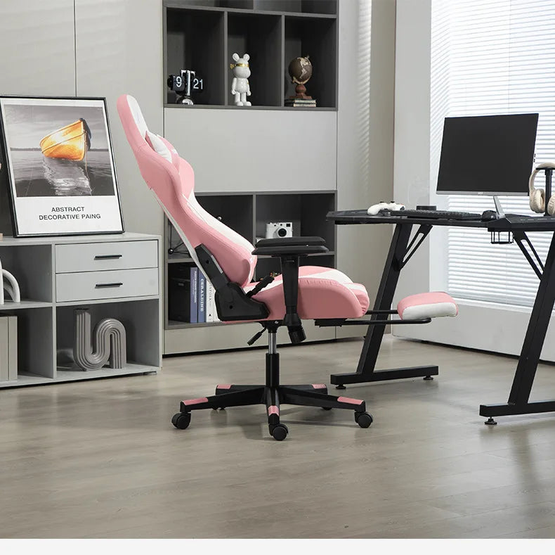 AOLIVIYA Modern Light Ergonomic Gaming Computer Chair, Swivel Seat with Lift for Home Live Broadcast Comfortable Sedentary Dormi
